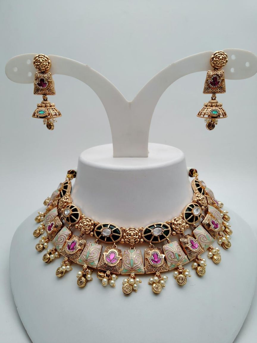 polki-necklace_set-NSP18662RGRRJ