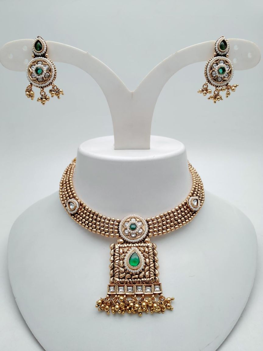 polki-necklace_set-NSP18664GRRJ