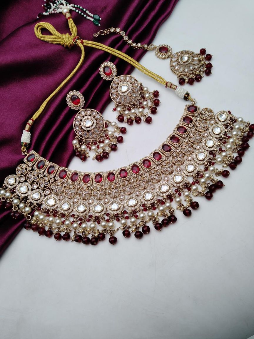 polki-necklace_set-NSP18676MAMH