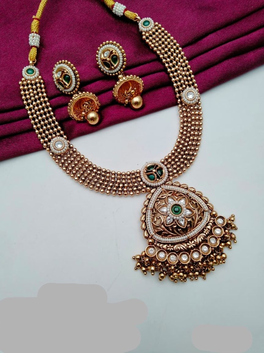 polki-necklace_set-NSP18689GRRJ