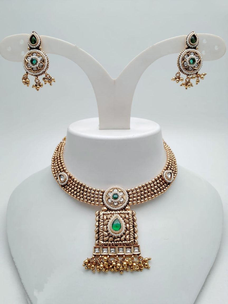 polki-necklace_set-NSP18690GRRJ