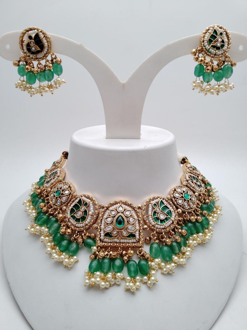 polki-necklace_set-NSP18691GRRJ