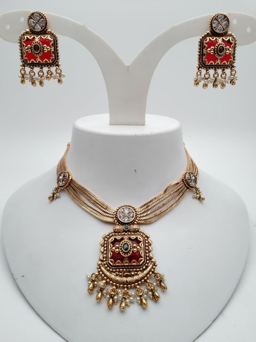 polki-necklace_set-NSP18700GRRRJ