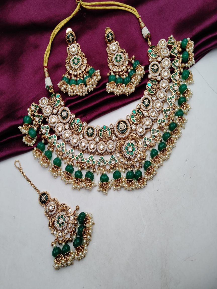 polki-necklace_set-NSP18708GRRJ