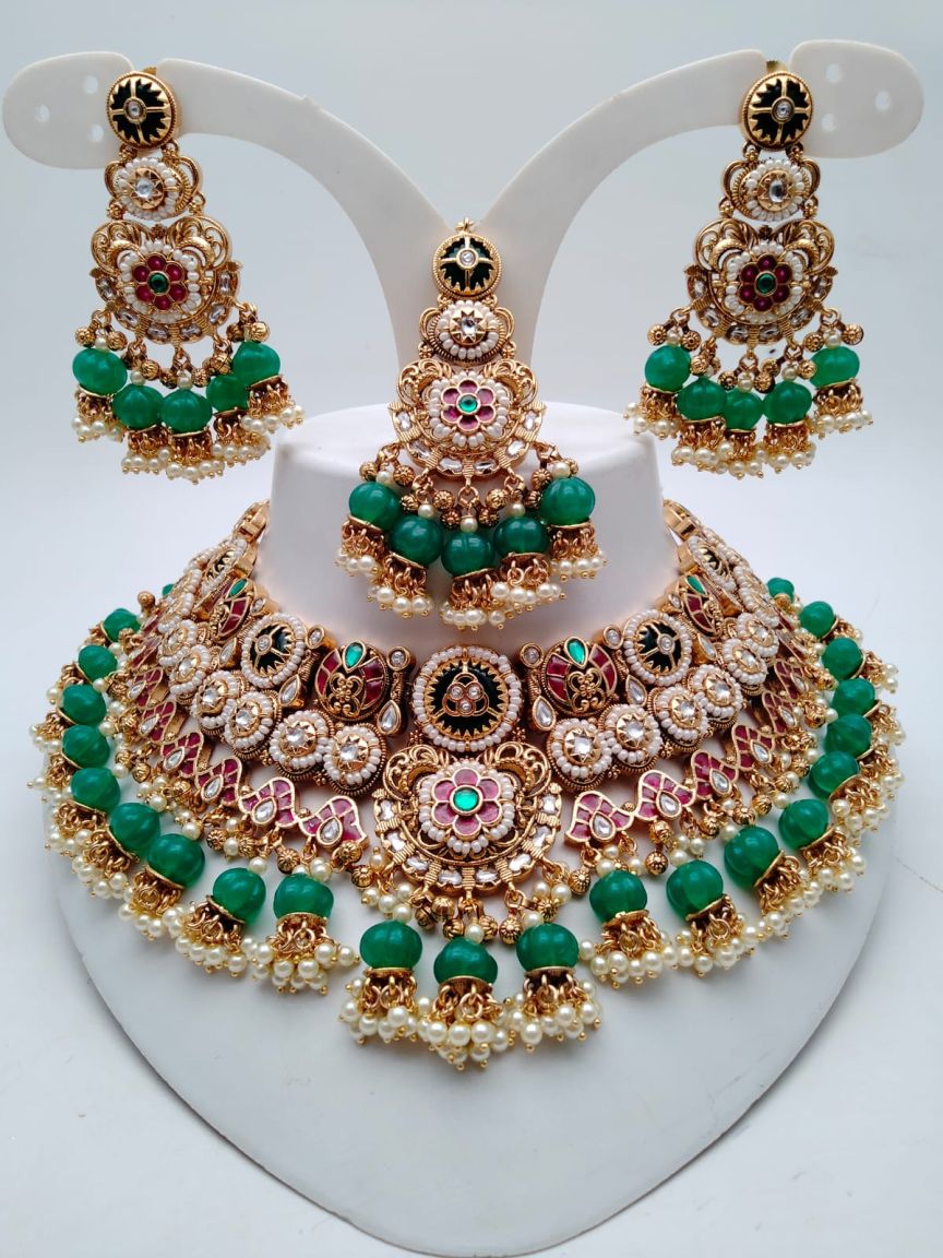 polki-necklace_set-NSP18708RGRRJ