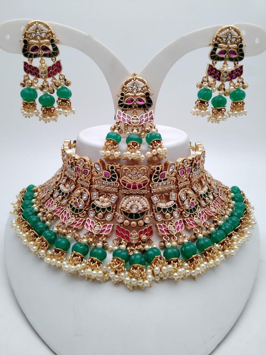 polki-necklace_set-NSP18709RGRRJ