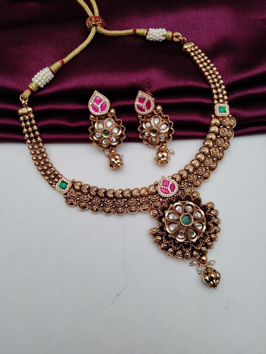 polki-necklace_set-NSP18722RGRRJ
