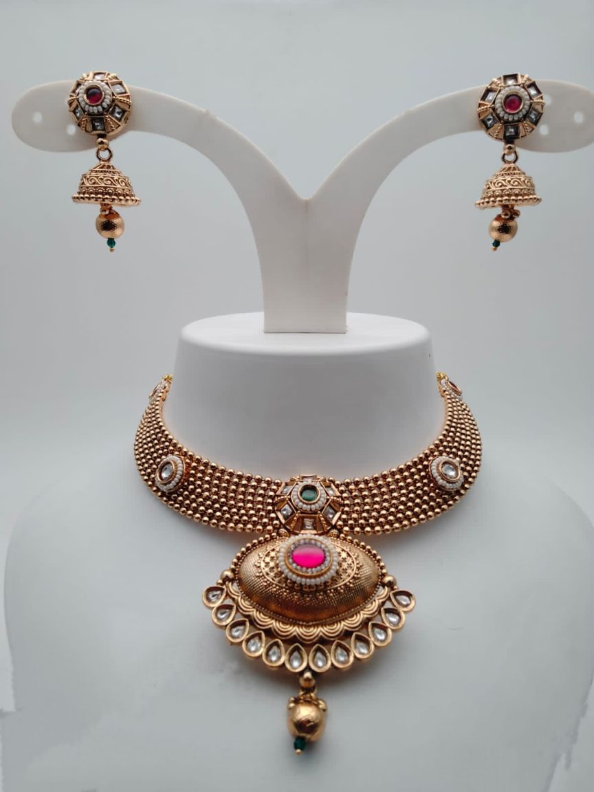 polki-necklace_set-NSP18743RGRRJ