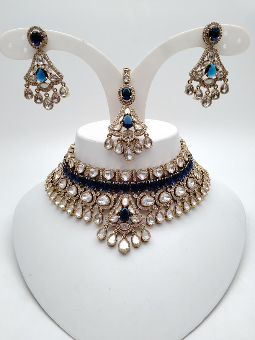polki-necklace_set-NSP18775BLUEMH