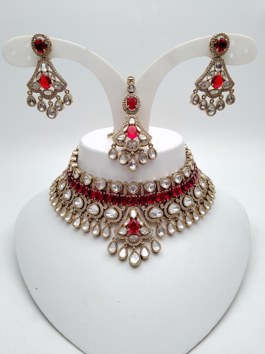 polki-necklace_set-NSP18775RDMH