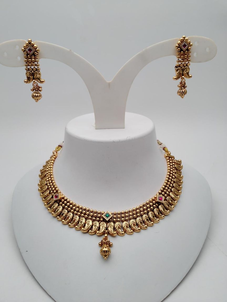 polki-necklace_set-NSP18792RGRRJ