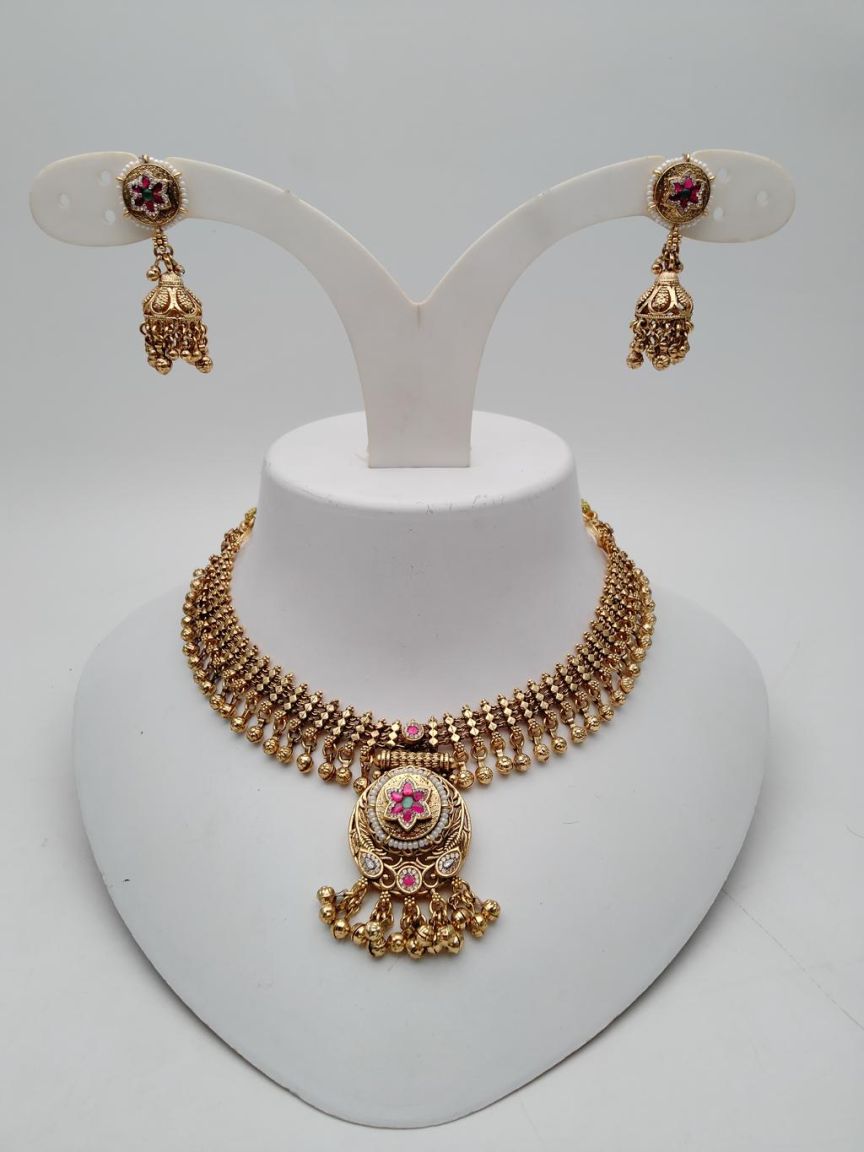 polki-necklace_set-NSP18801RMGRJ