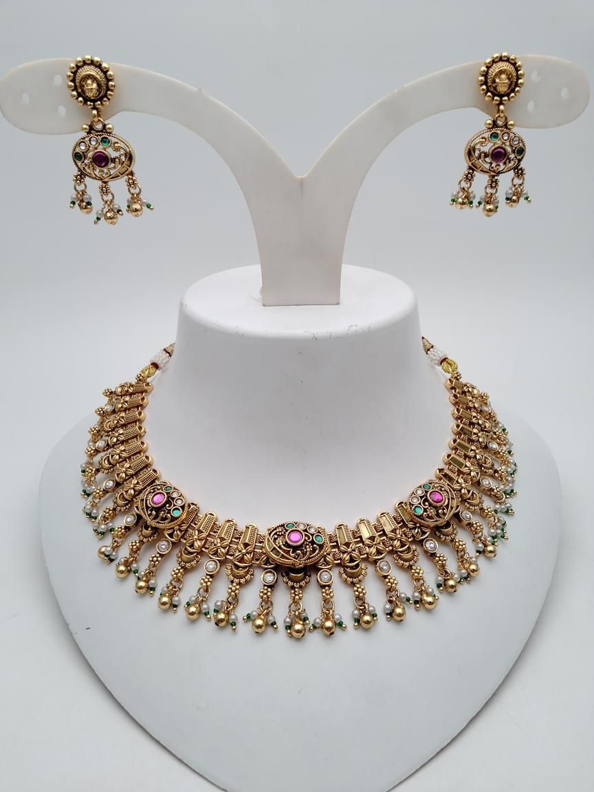 polki-necklace_set-NSP18842RGRRJ