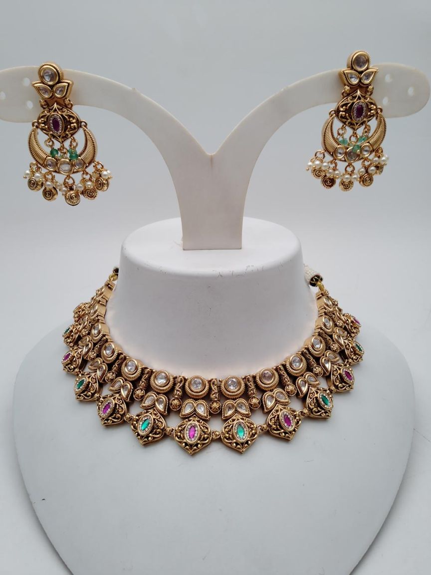 polki-necklace_set-NSP18868RGRRJ