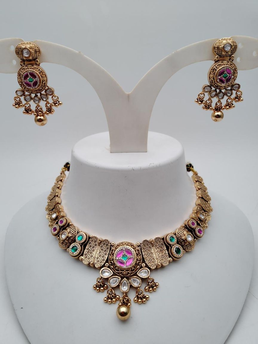 polki-necklace_set-NSP18869RGRRJ