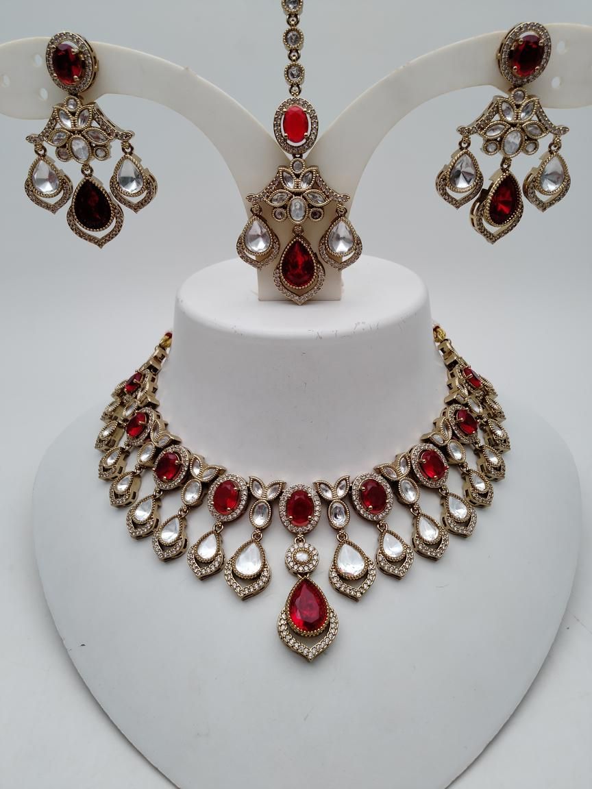 polki-necklace_set-NSP18881RDMH