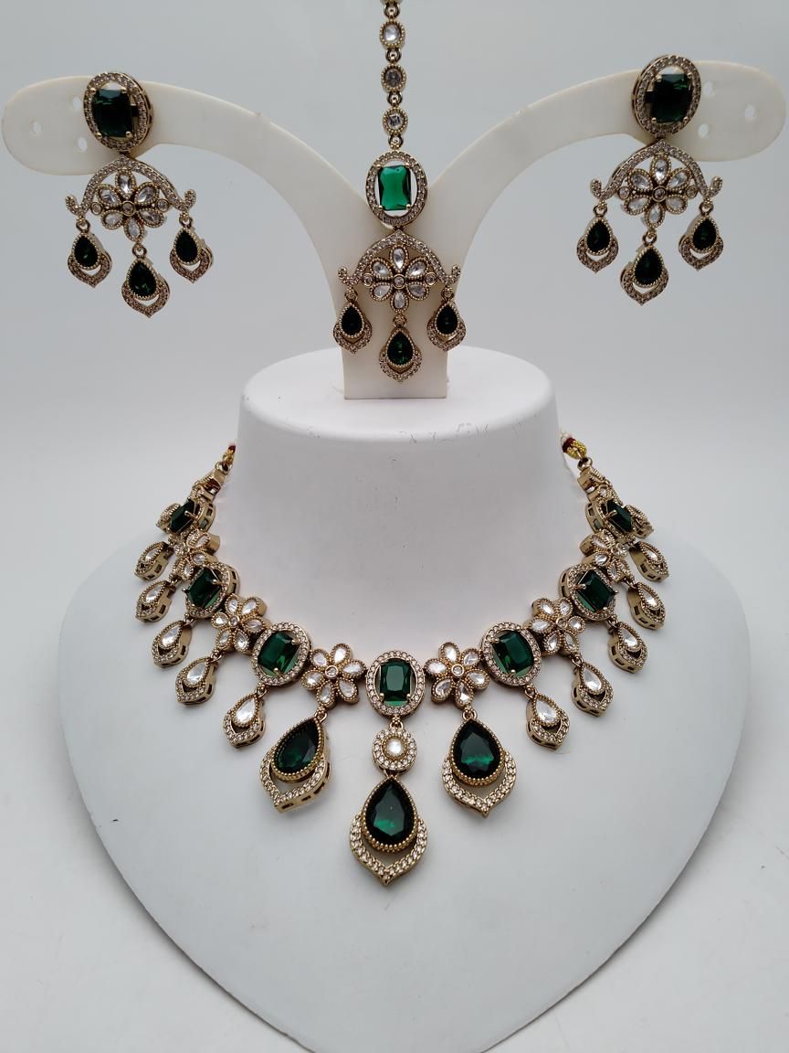 polki-necklace_set-NSP18882GRMH