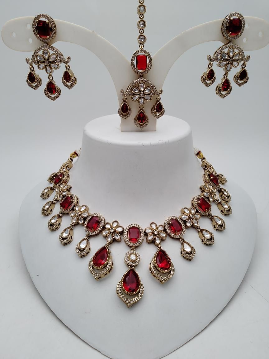 polki-necklace_set-NSP18882RDMH