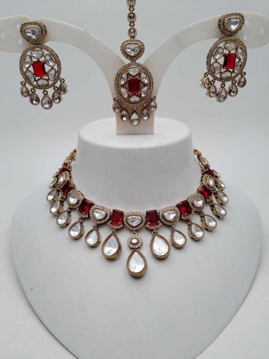 polki-necklace_set-NSP18883RDMH