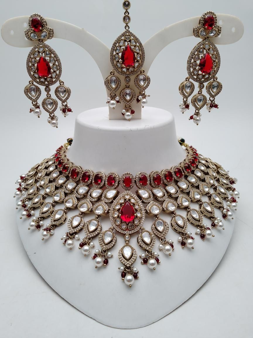 polki-necklace_set-NSP18887MAMH