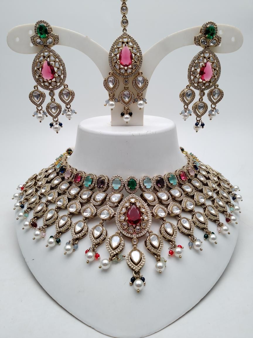 polki-necklace_set-NSP18887MULTMH