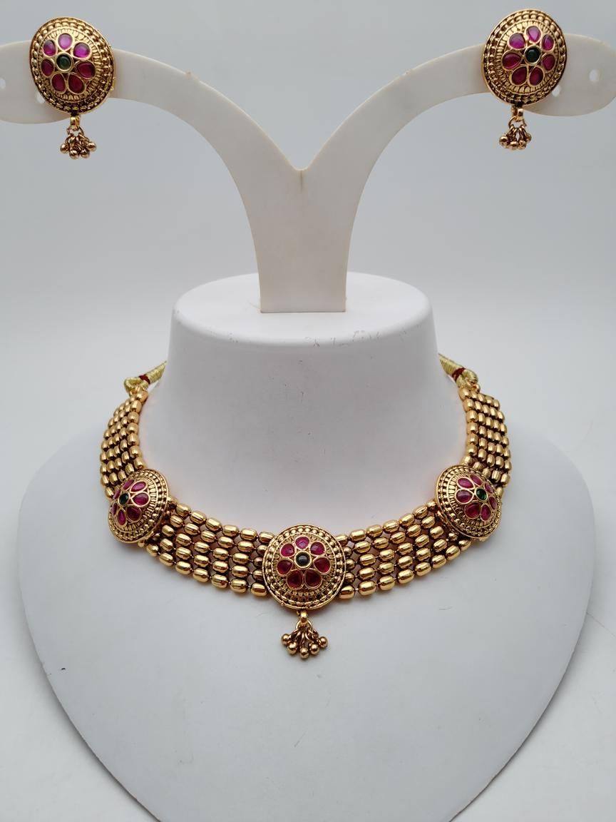 polki-necklace_set-NSP18889RGRRJ