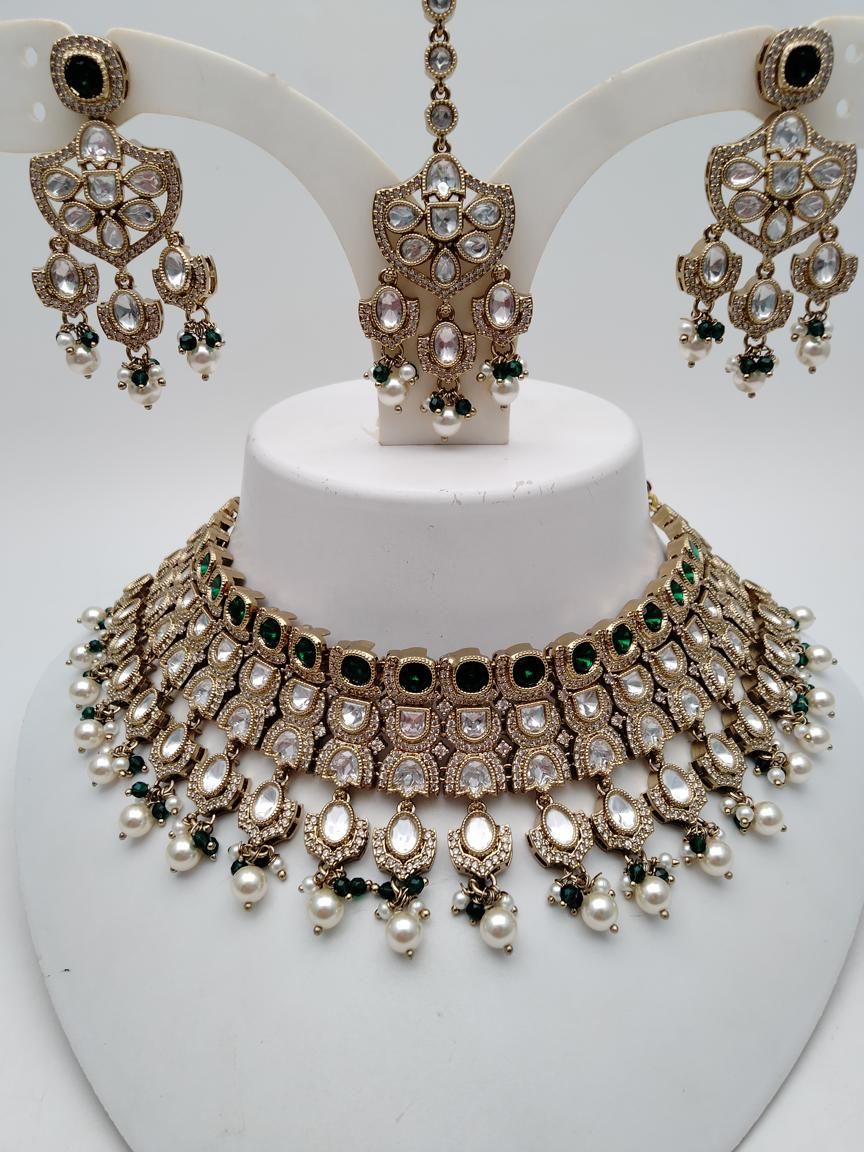 polki-necklace_set-NSP18897GRMH