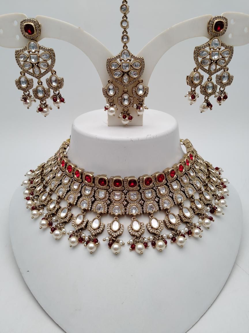 polki-necklace_set-NSP18897RDMH