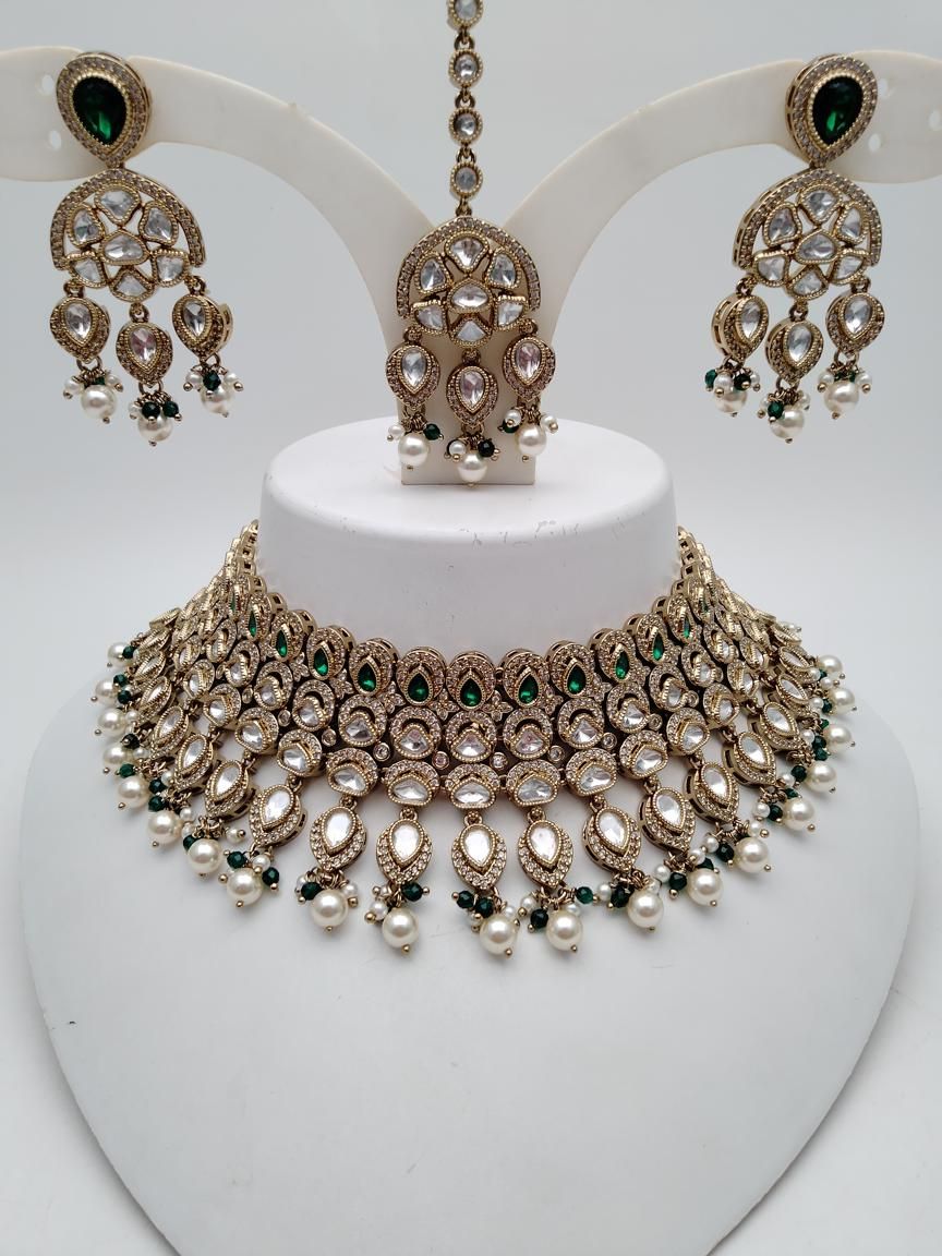 polki-necklace_set-NSP18898GRMH
