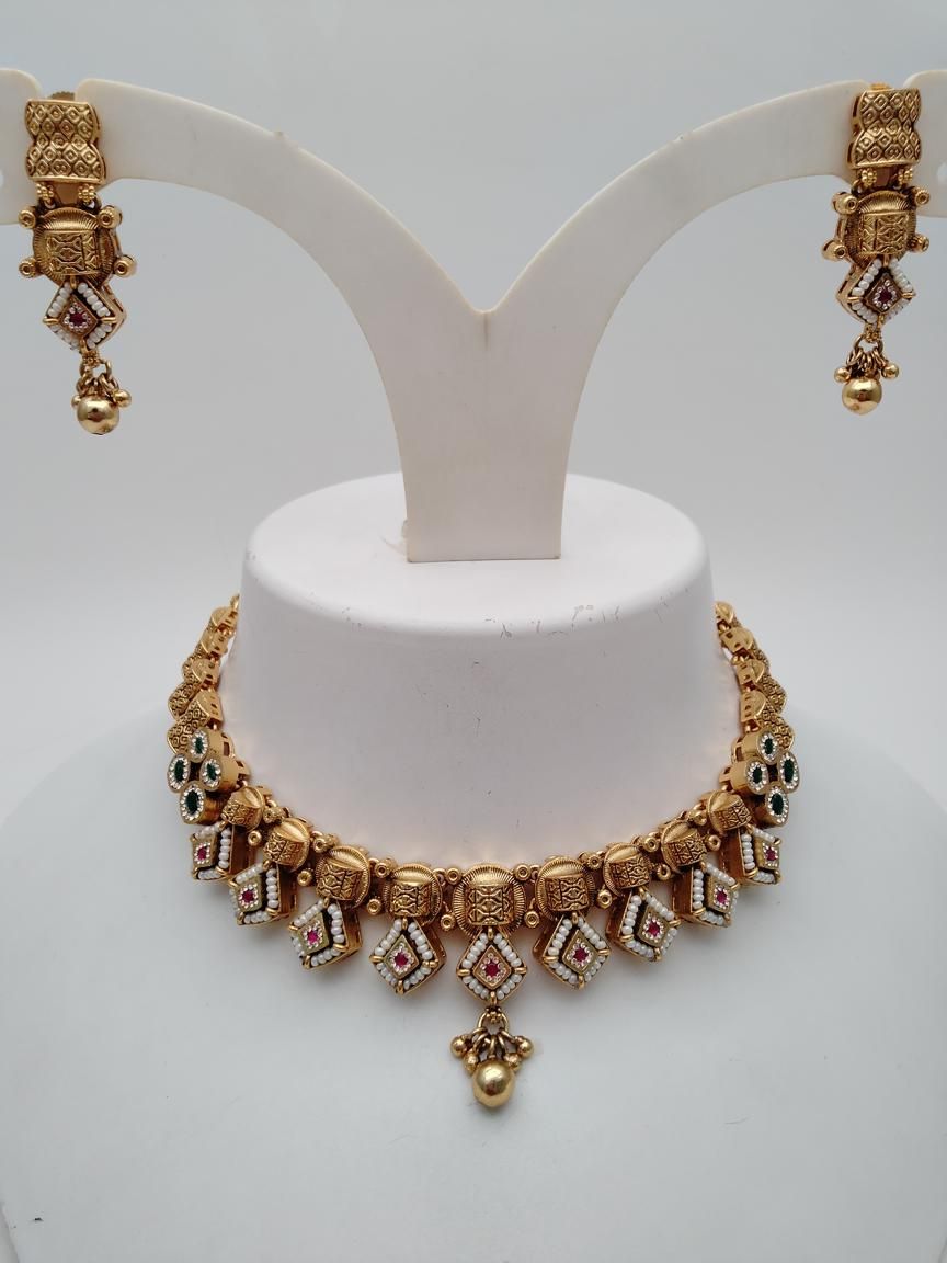 polki-necklace_set-NSP18902RGRRJ