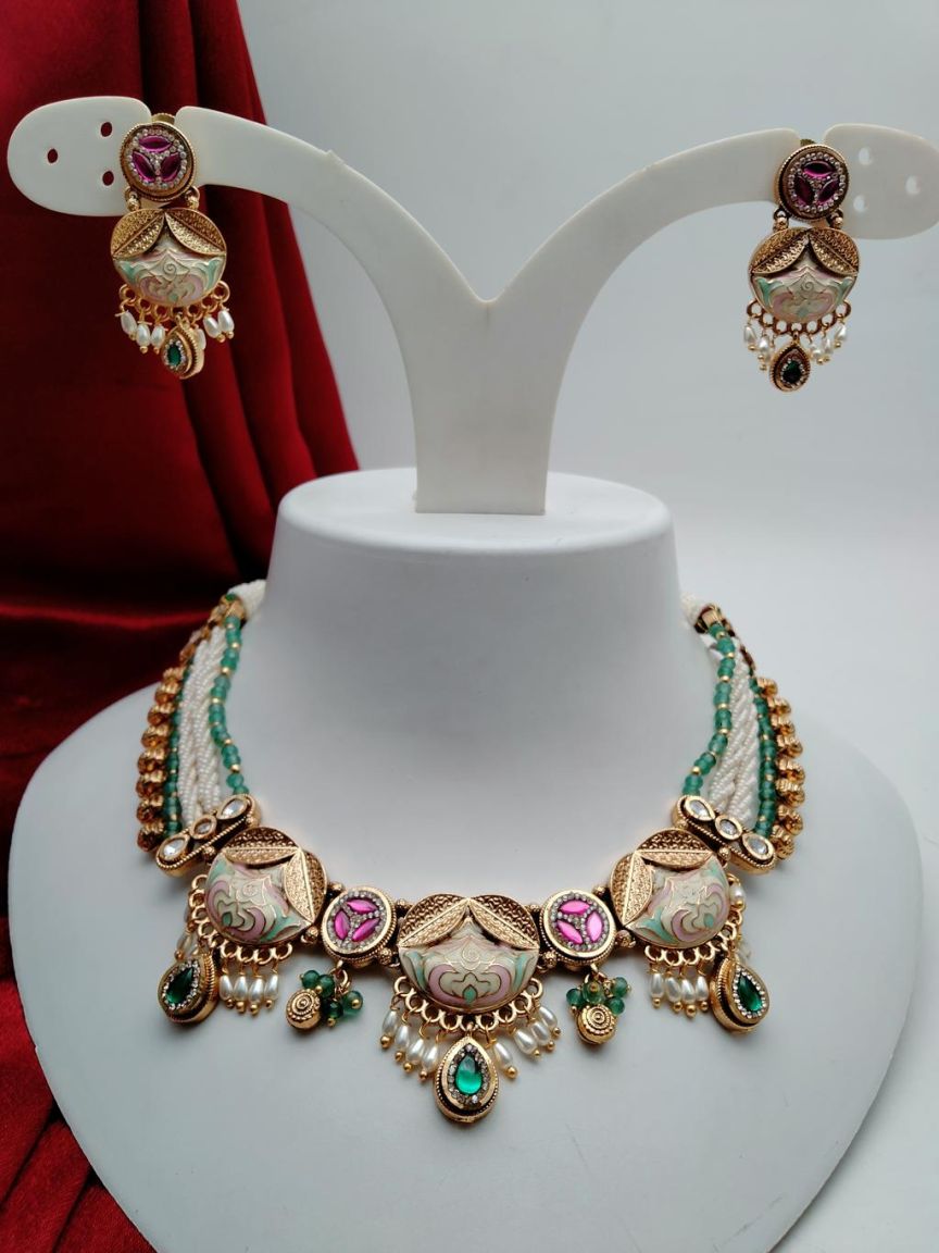 polki-piroi_necklace-PNSP31571RGRRJ