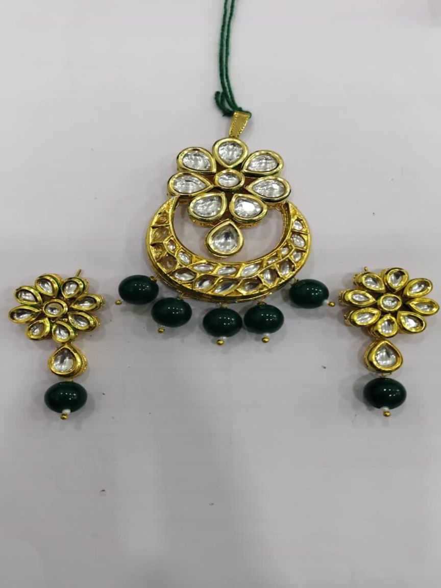 kundan-pendant_sets-PSK66056GRGD