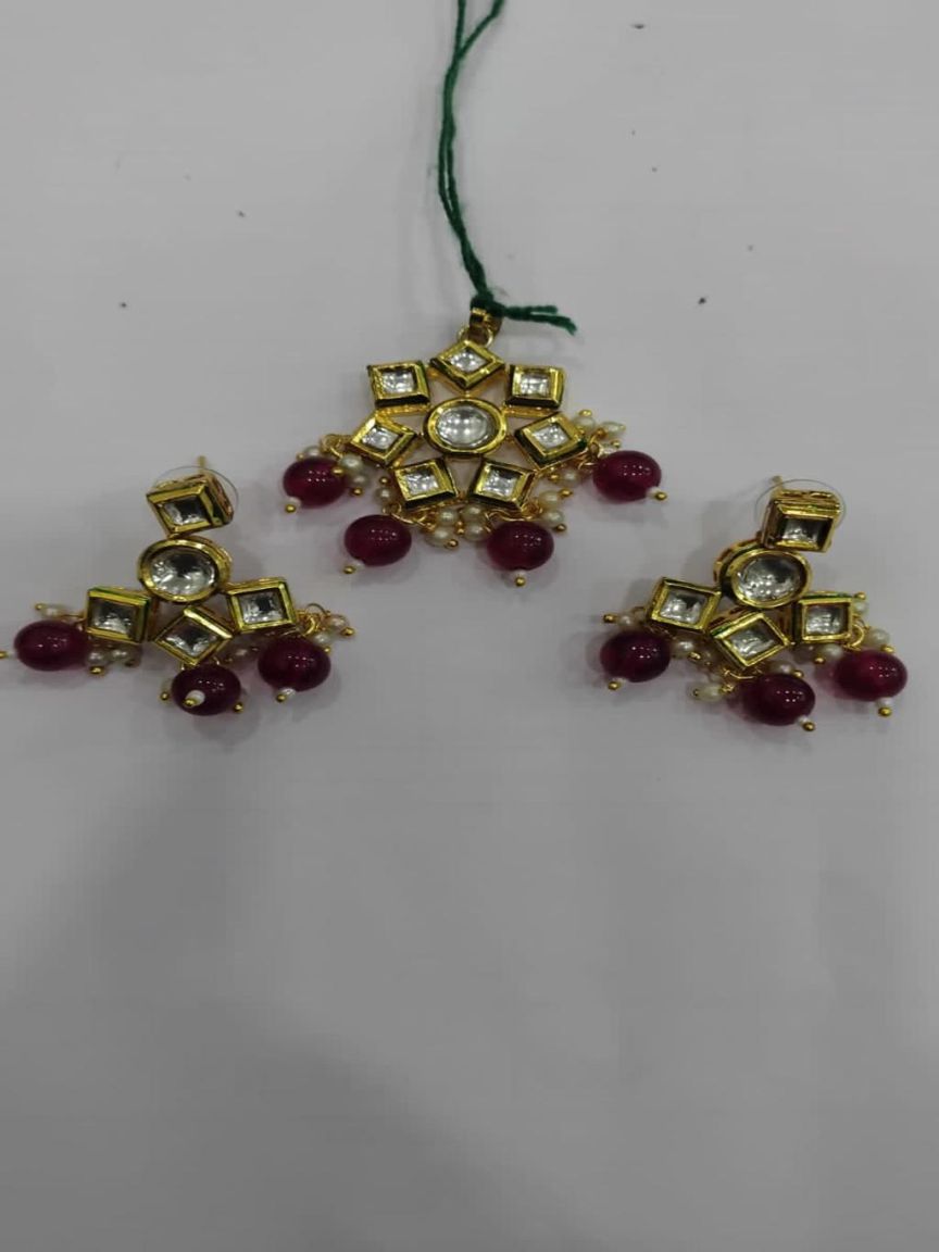 kundan-pendant_sets-PSK66091RGD