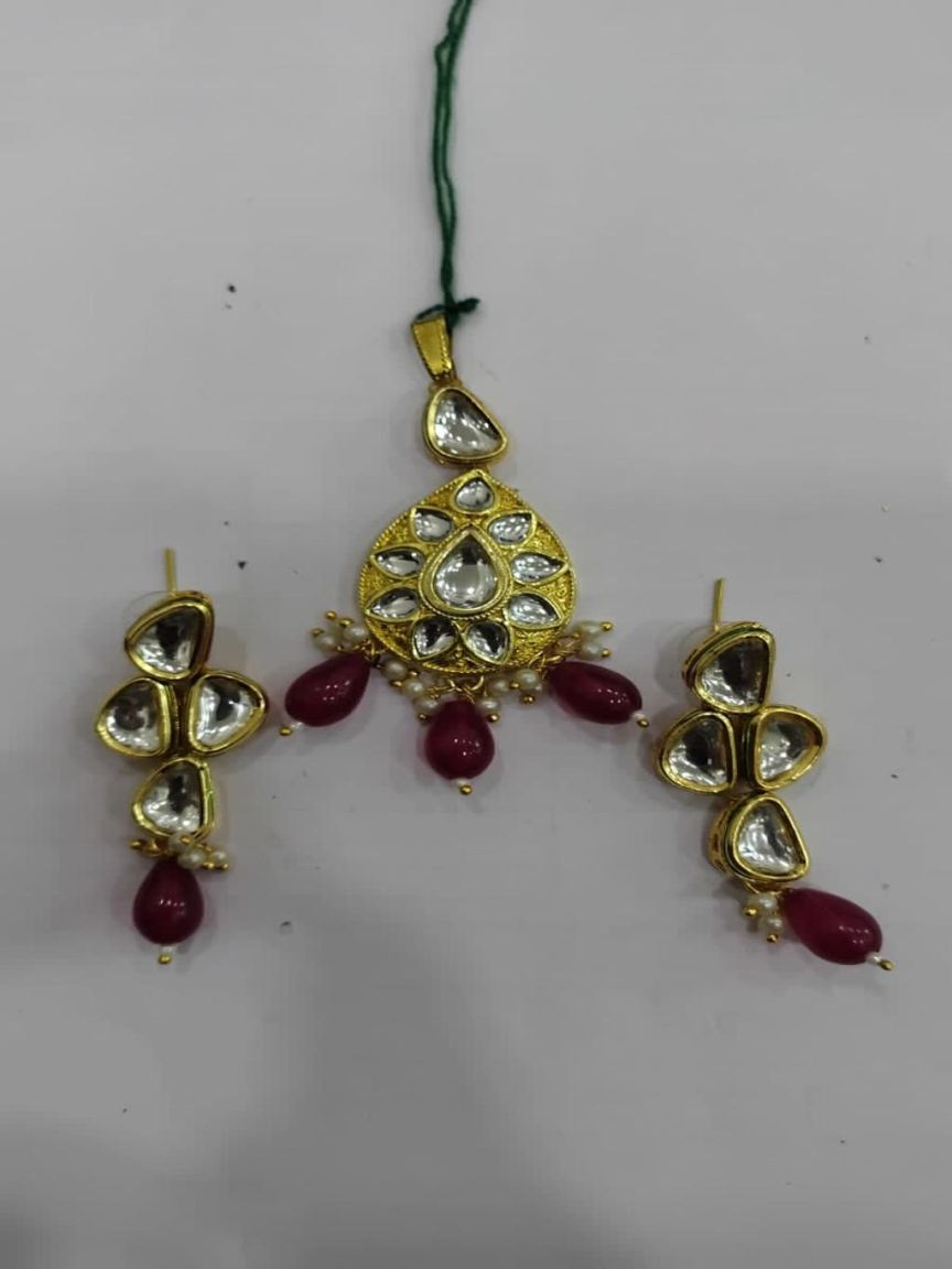 kundan-pendant_sets-PSK66107RGD