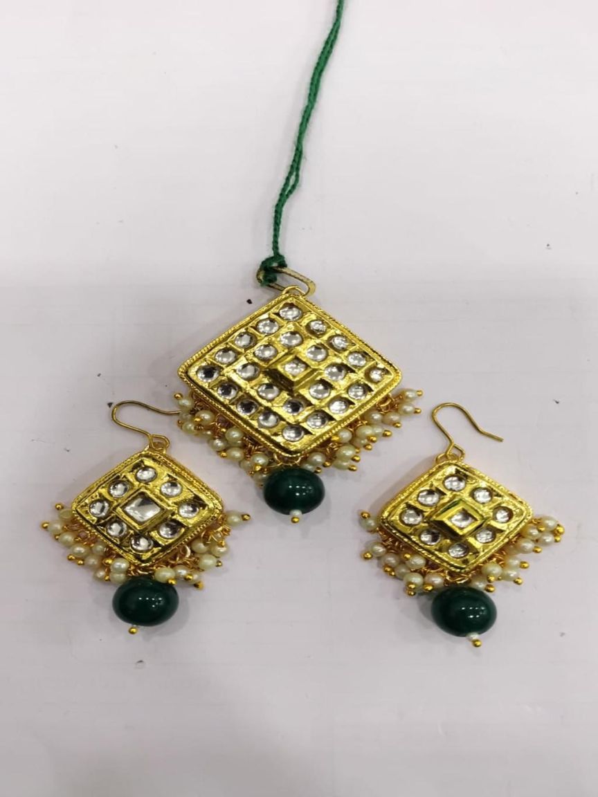 kundan-pendant_sets-PSK66114GRGD