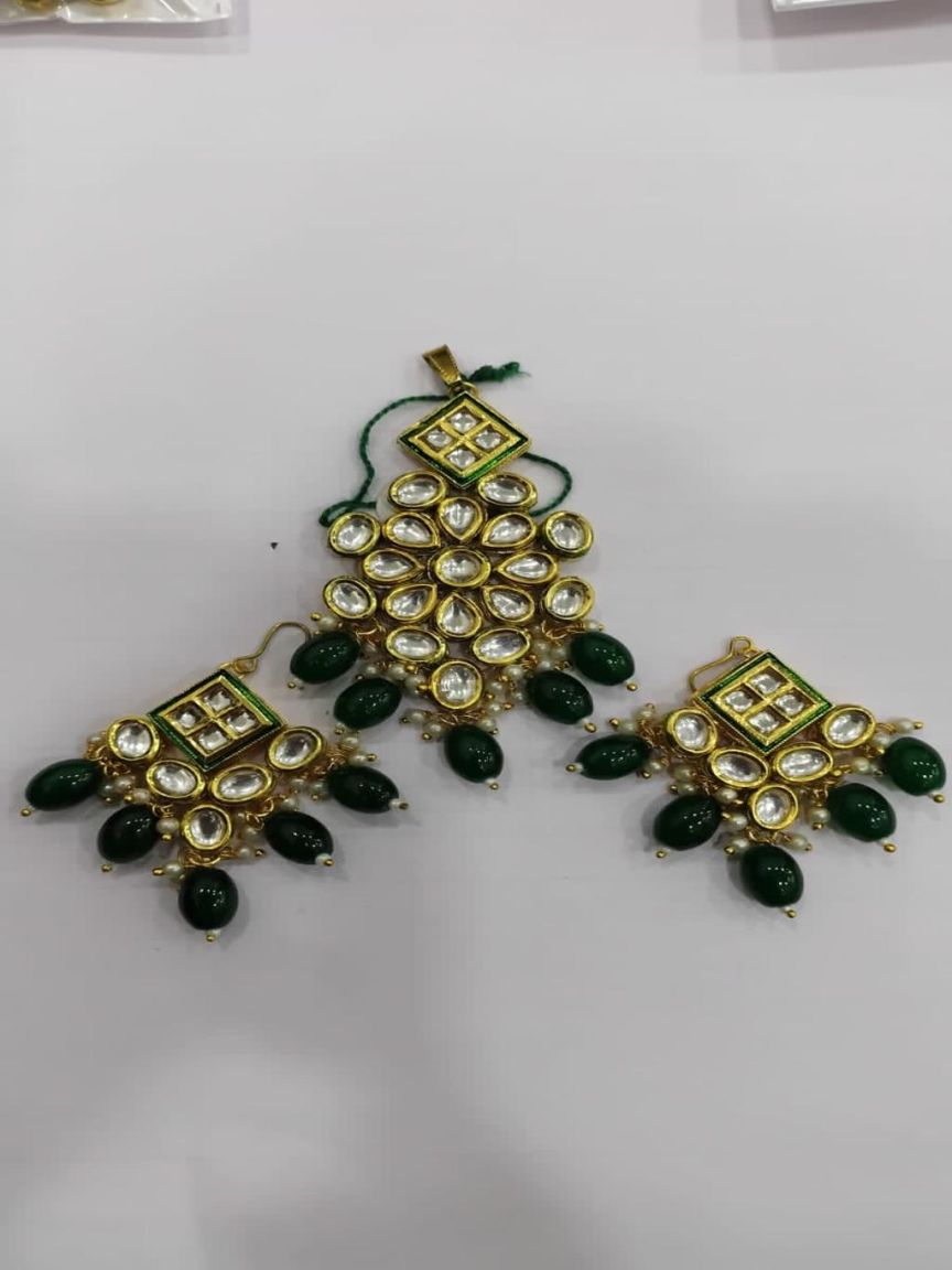 kundan-pendant_sets-PSK66123GRGD