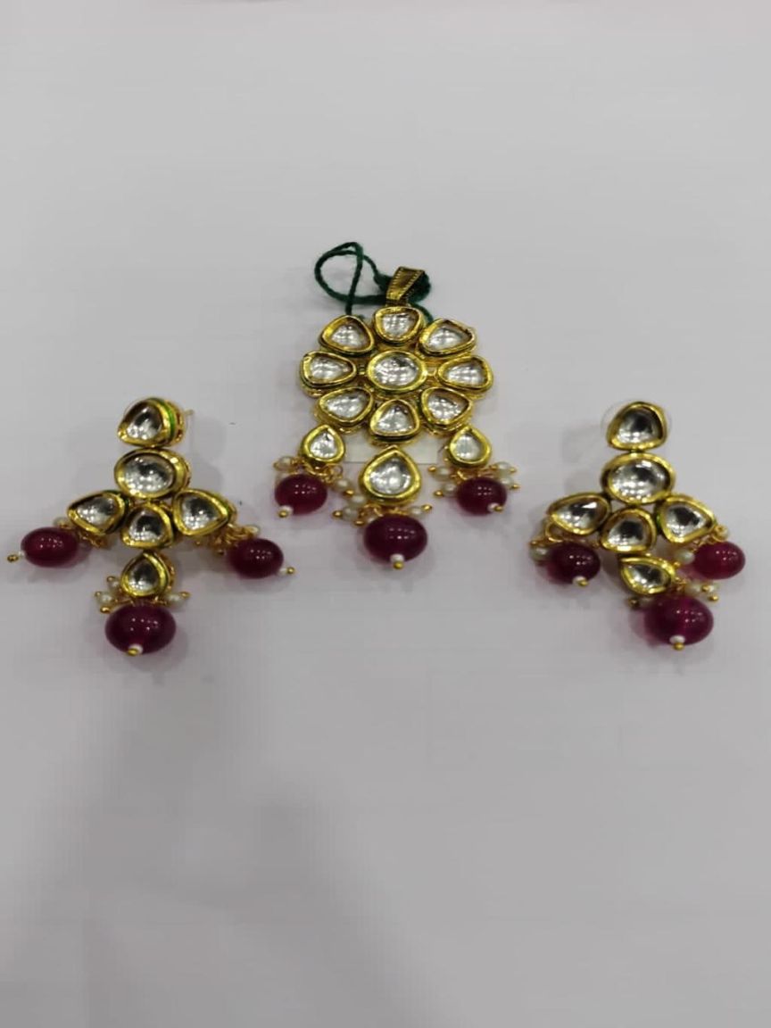 kundan-pendant_sets-PSK66125RGD