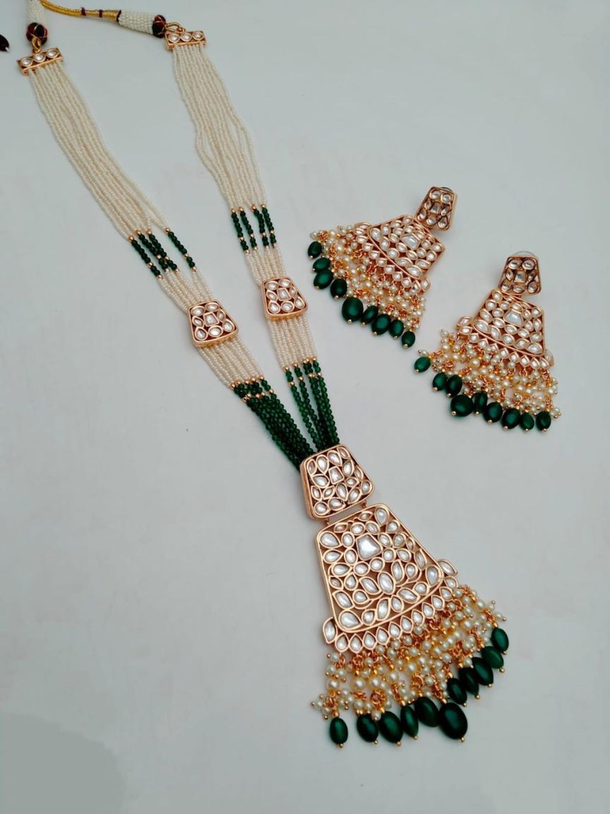 kundan-pendant_sets-PSK66134GRGD