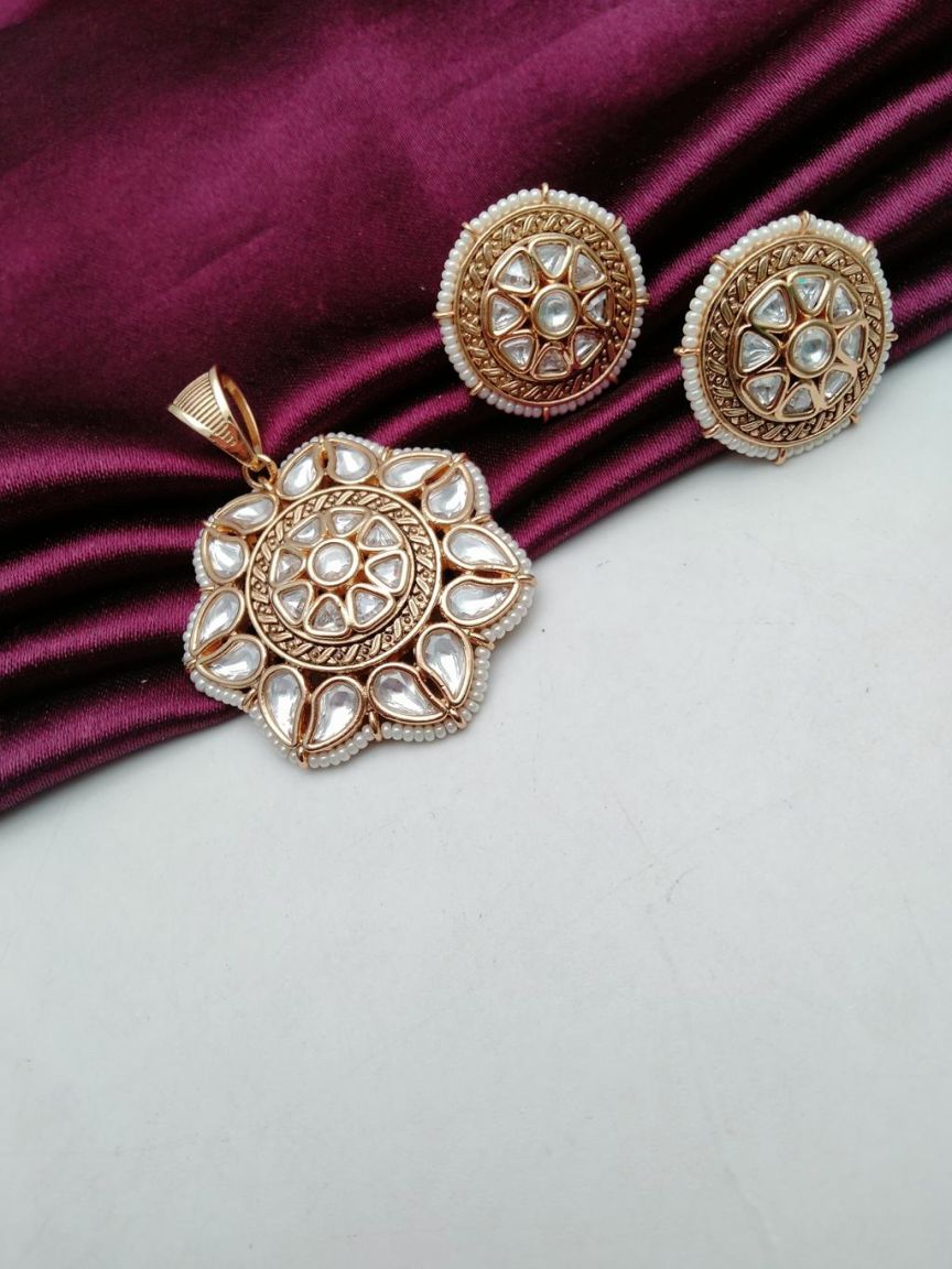 kundan-pendant_sets-PSK66166WGD
