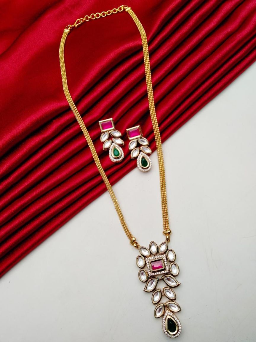 kundan-pendant_sets-PSK66187RGRGD
