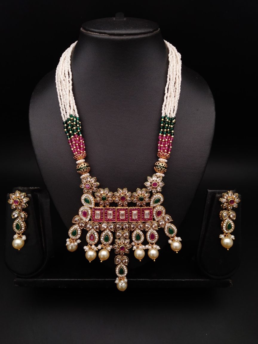 polki-pendant_sets-PSP36132RGRGD