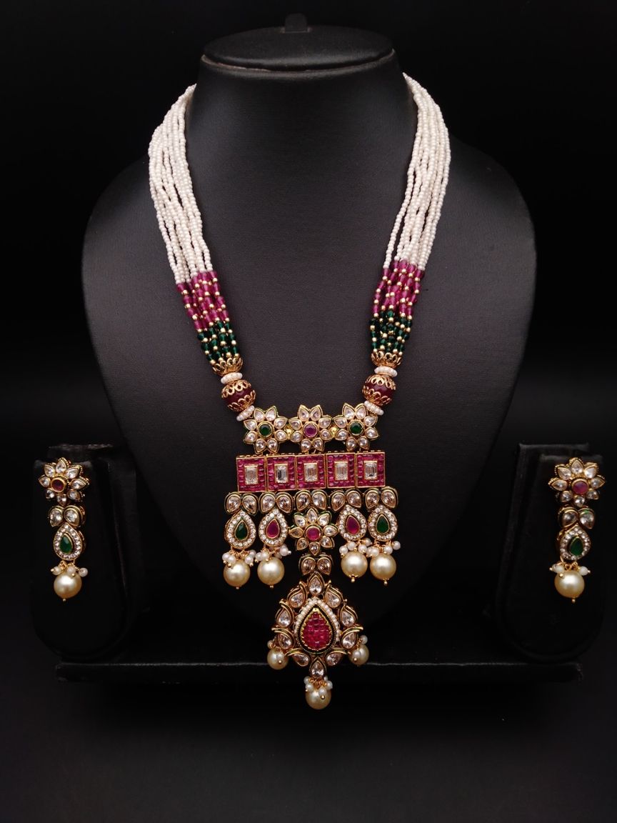 polki-pendant_sets-PSP36134RGRGD