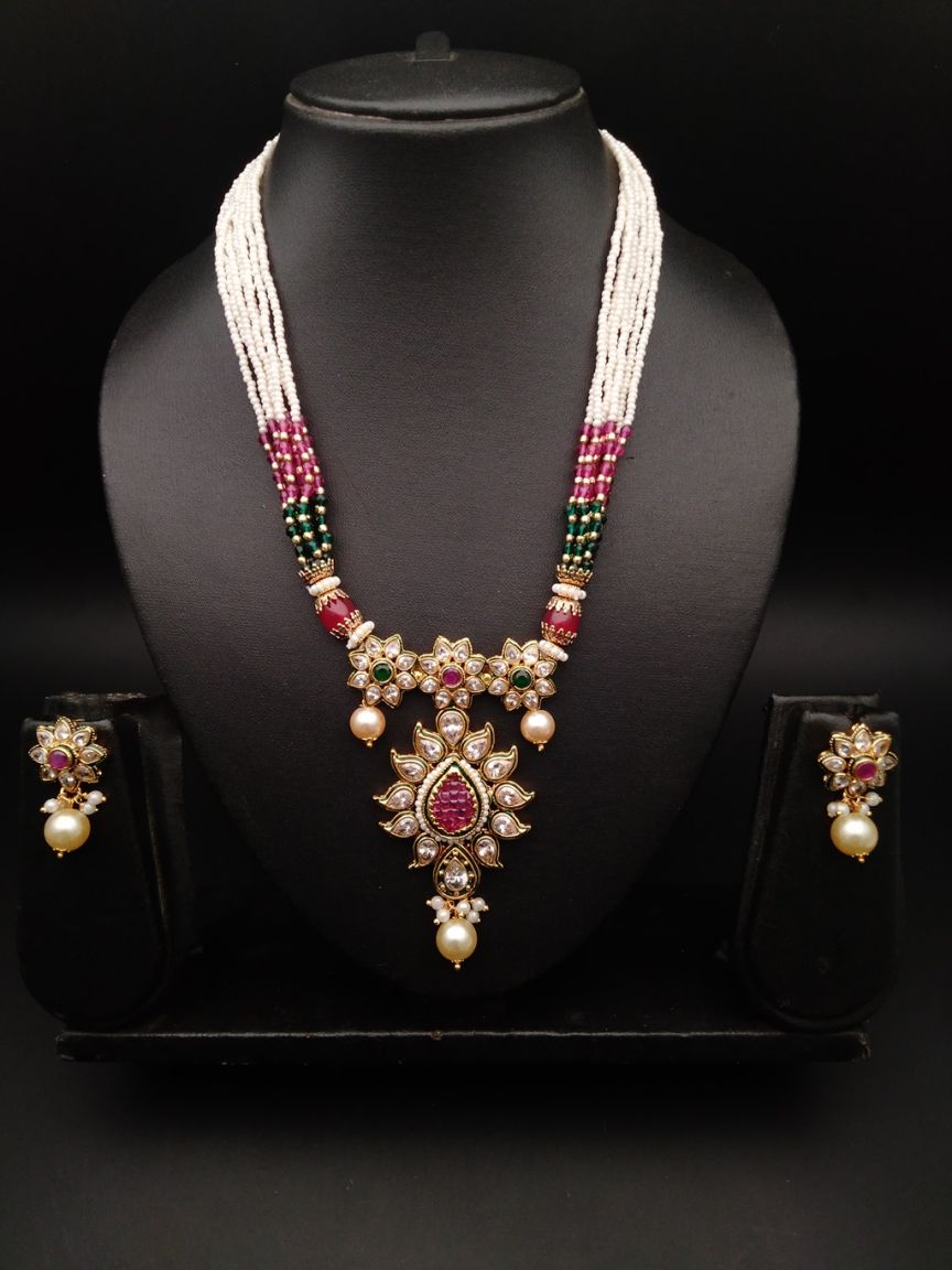 polki-pendant_sets-PSP36135RGRGD