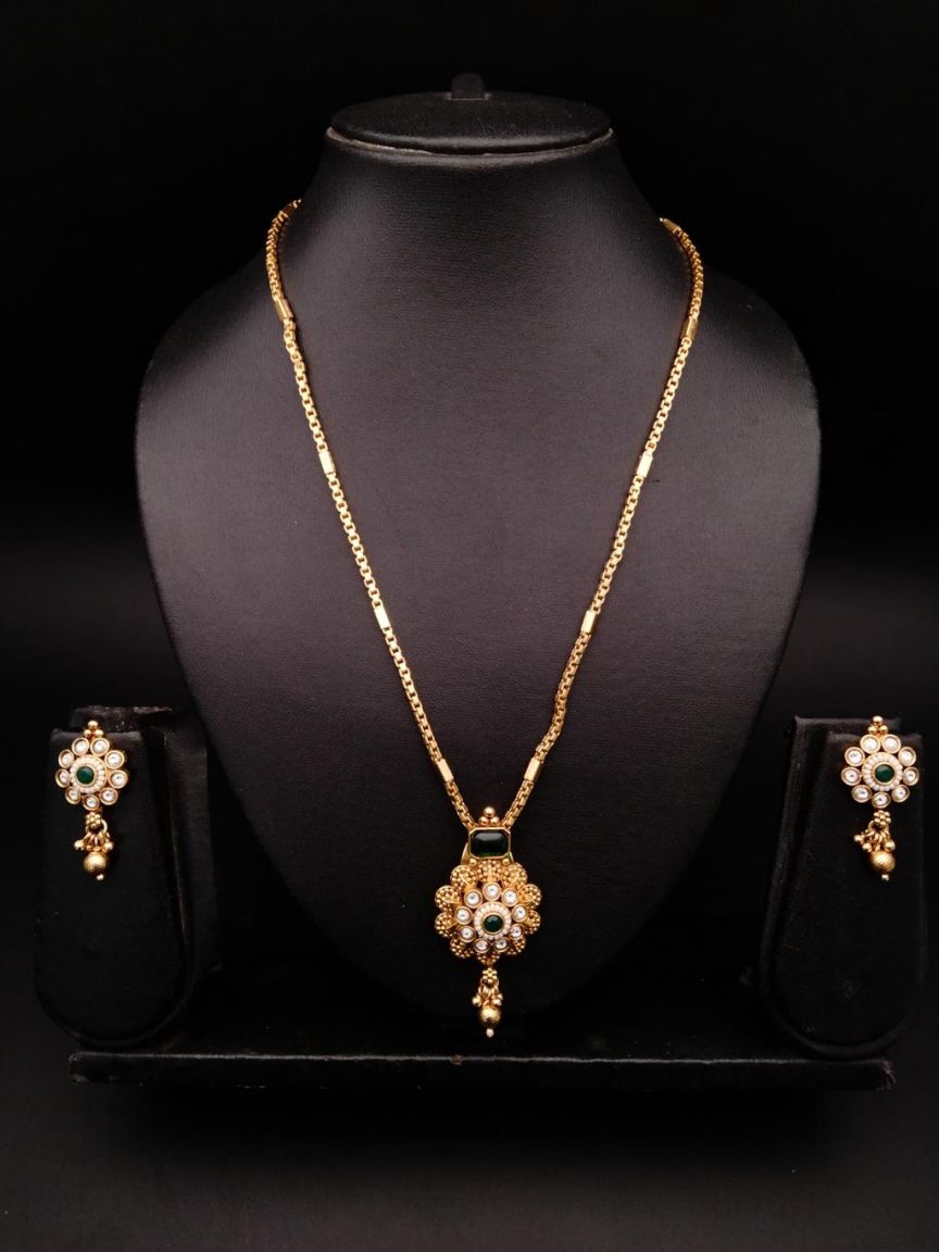 polki-pendant_sets-PSP36263GRGD