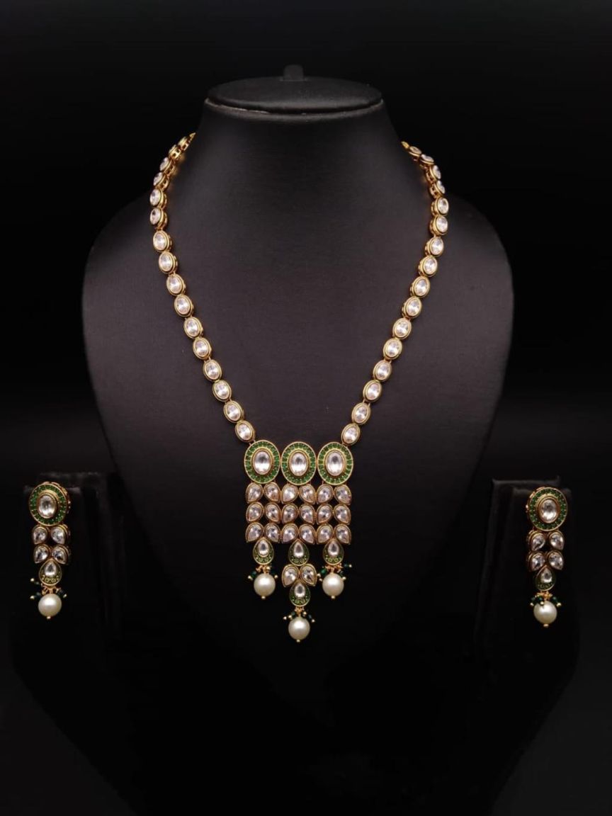 polki-pendant_sets-PSP36296GRGD