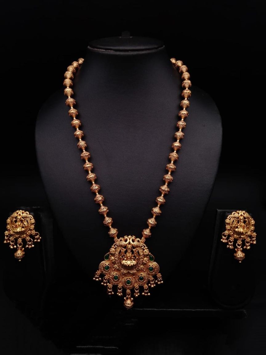 polki-pendant_sets-PSP36310GRGD