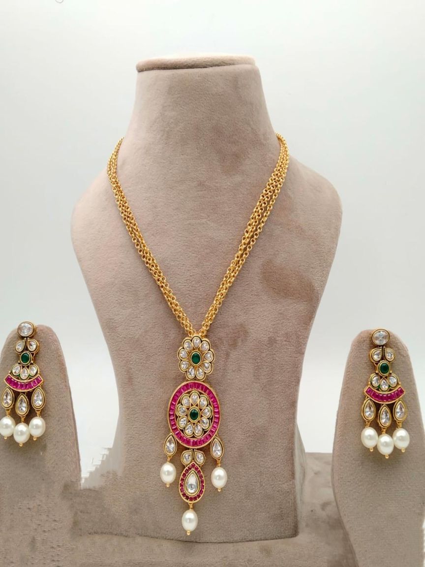polki-pendant_sets-PSP36351RGRGD