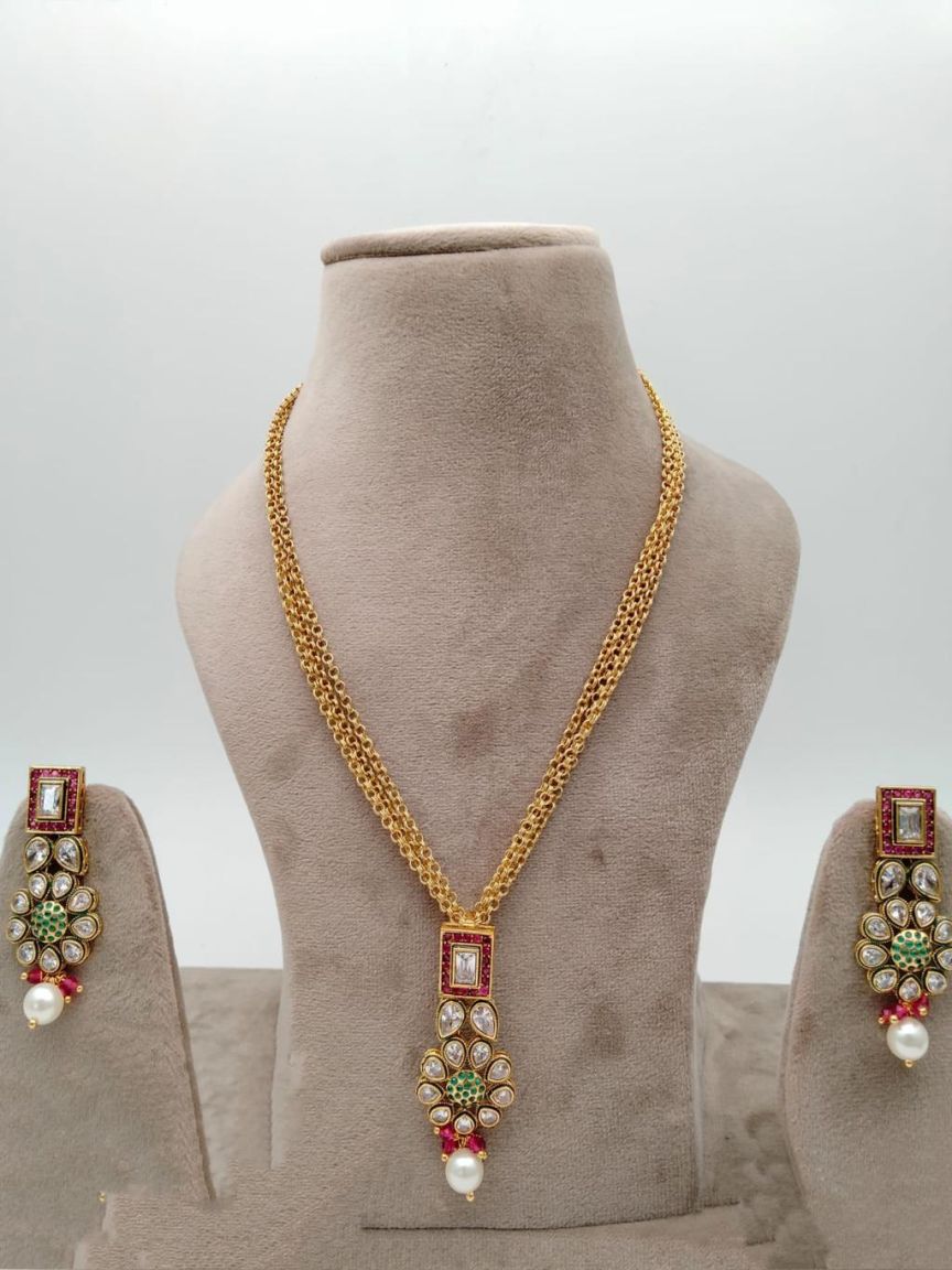 polki-pendant_sets-PSP36356RGRGD