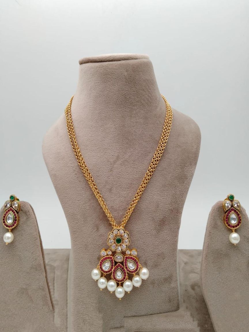 polki-pendant_sets-PSP36358RGRGD