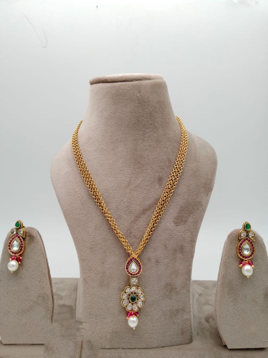polki-pendant_sets-PSP36379RGRGD